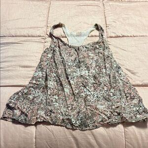 Vintage Mudd Pink and Gray Floral Camisole